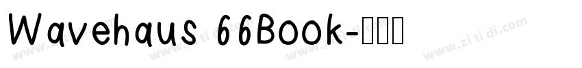 Wavehaus 66Book字体转换